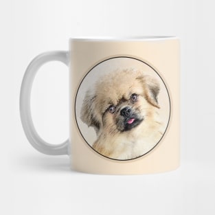 Tibetan Spaniel Painting - Cute Original Dog Art Mug